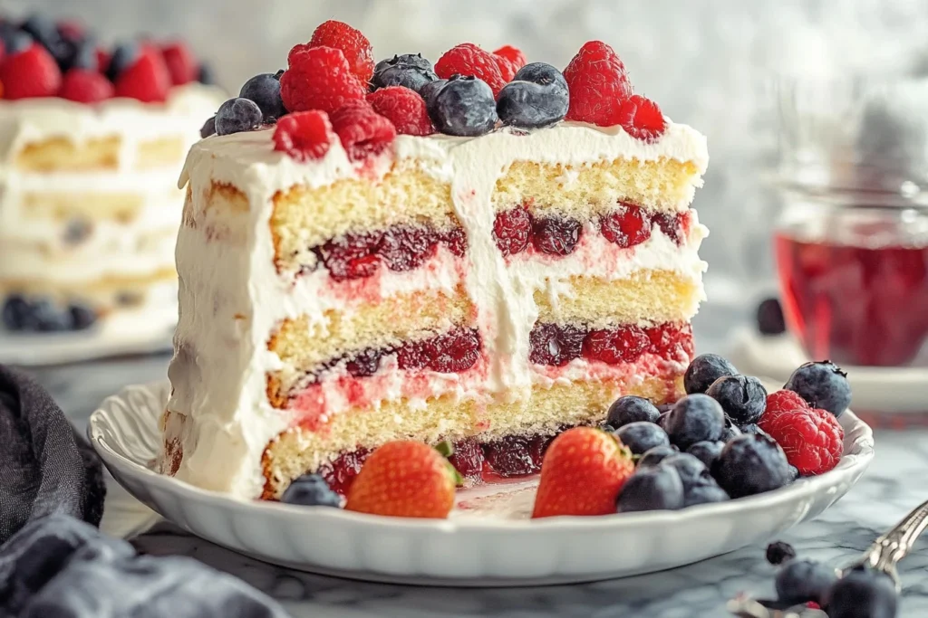 Fresh Berry Chantilly Cake